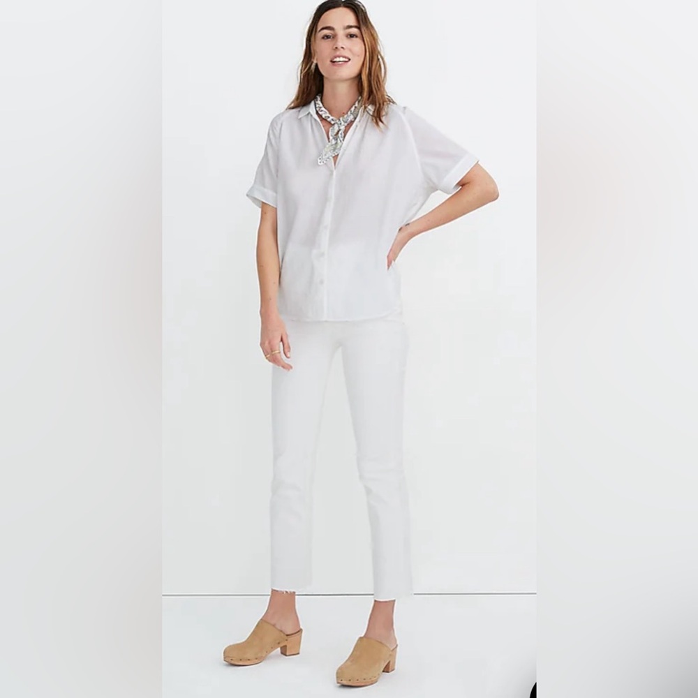 Madewell Tidal Shirt button down short sleeve sz XS